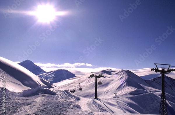 Fototapeta ski pistes
