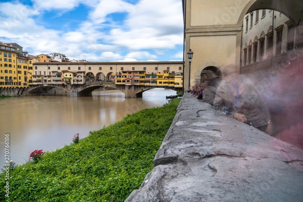 Obraz florence arno river ponte vecchio