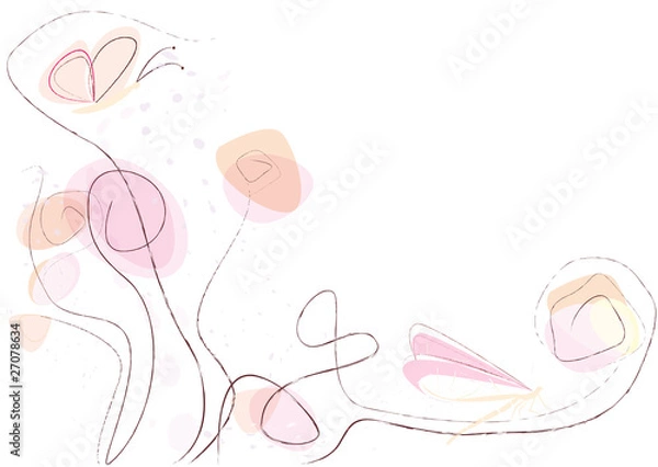 Obraz papillon et libellule - 2