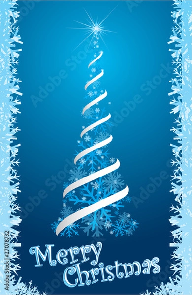 Obraz festive christmas tree