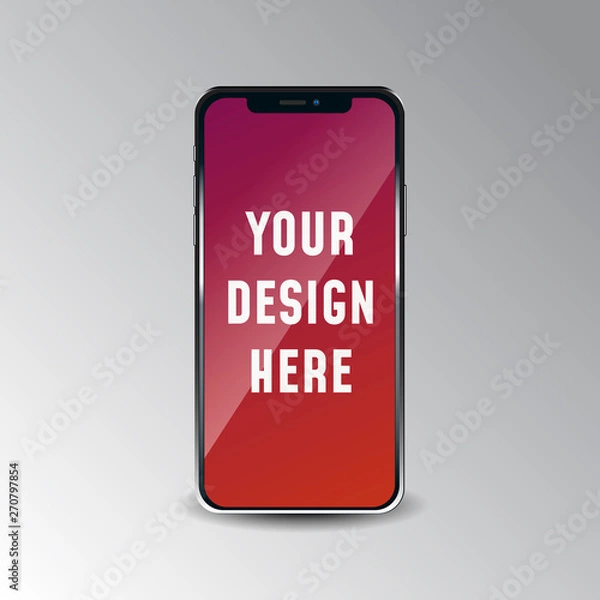 Obraz Mobile phone, smartphone, iphone mockup.
