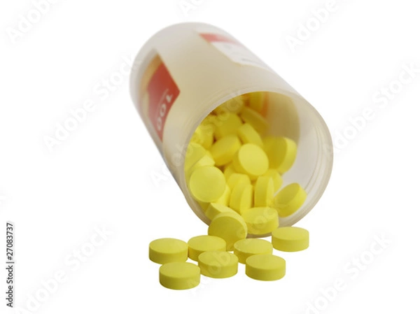 Fototapeta Yellow pills.