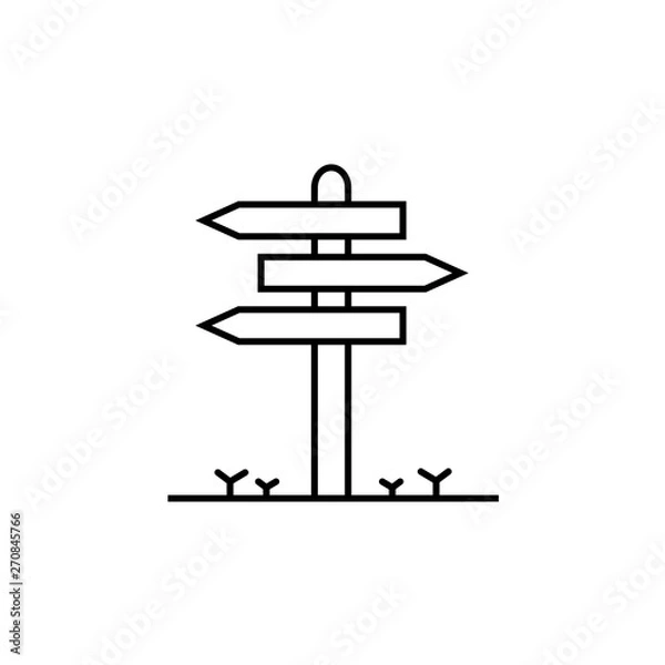 Fototapeta signpost, web icon. vector design