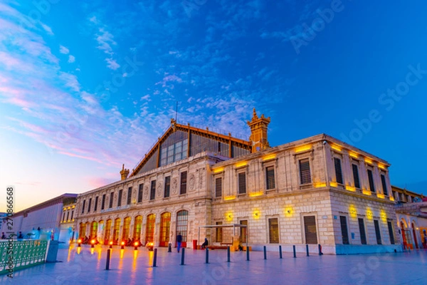 Obraz View of Saint Charles train station in Marseilles, France.