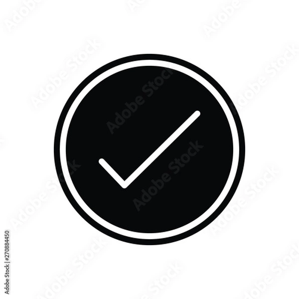 Obraz Black solid icon for success achievement 