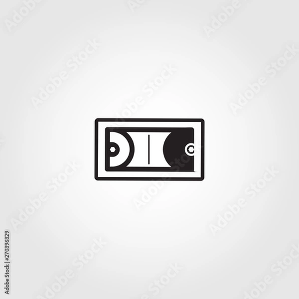 Obraz video tape icon. Cassette Vector Icon
