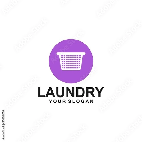 Fototapeta Laundry Logo Template Design Vector