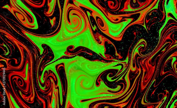 Fototapeta Magic space texture, pattern, looks like colorful smoke and fire with little dots