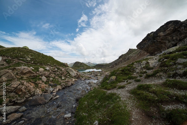 Obraz mountain landscape with river