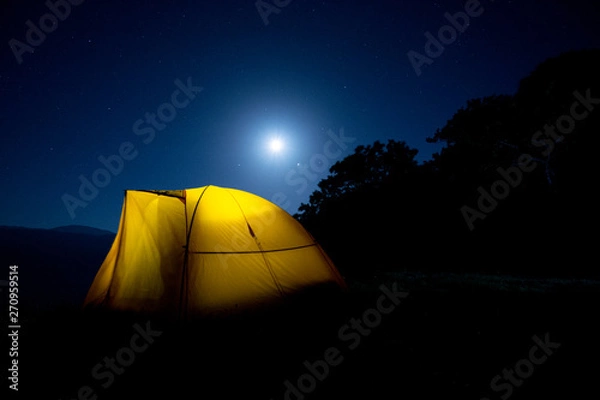 Obraz tent at night