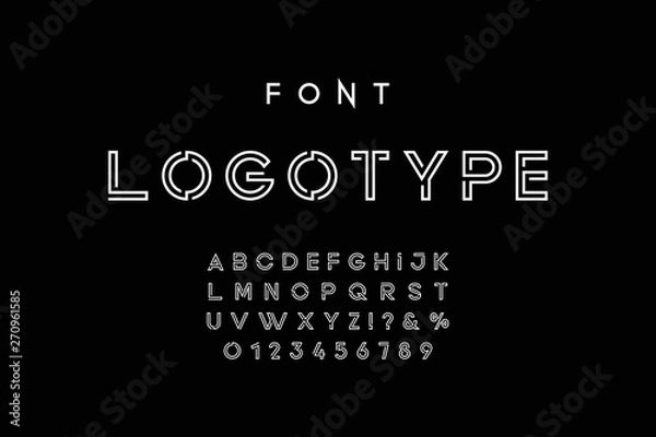 Obraz Modern abstract font.