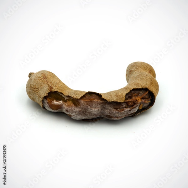 Fototapeta Tamarindus indica is the fungus on the White Blackground