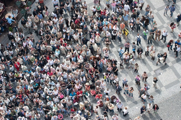 Obraz Prague Aerial Crowds