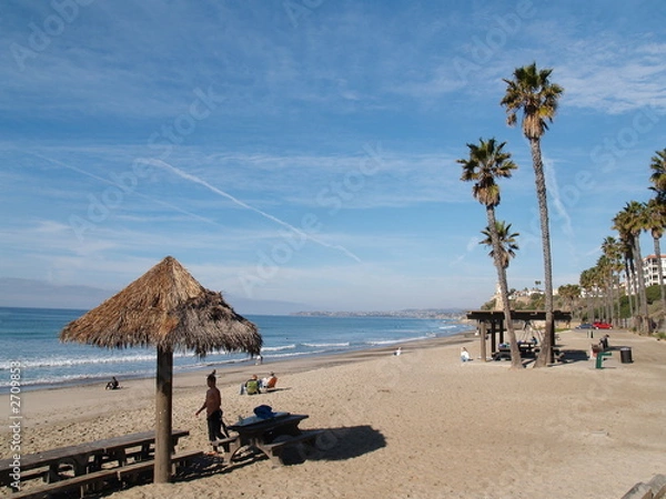 Obraz california beach with hut