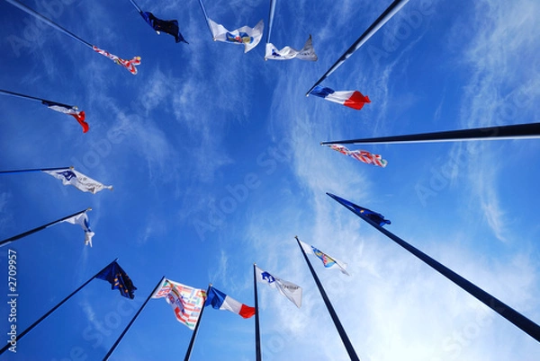 Obraz ronde de drapeaux