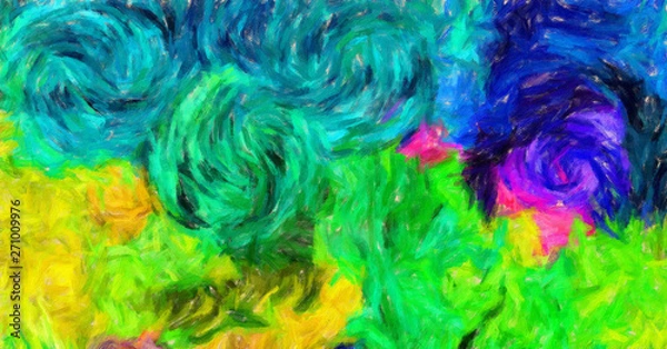 Fototapeta Abstraction oil paintings for sale, stock. Creative design background with textured brush strokes. Art wall decor print. Abstract handmade pattern. Contemporary original texture in high resolution.