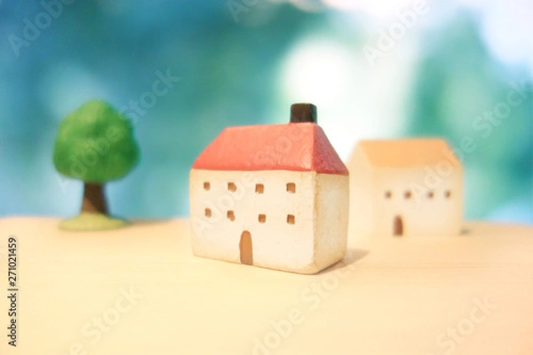 Fototapeta 家の模型　ミニチュア