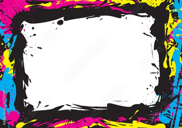 Fototapeta Paint Border