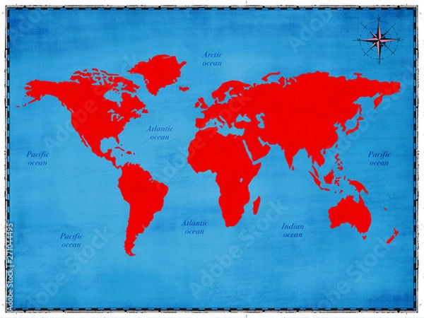 Obraz world map