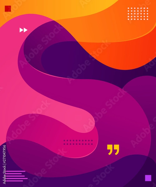 Fototapeta colorful fluid background vector graphic element