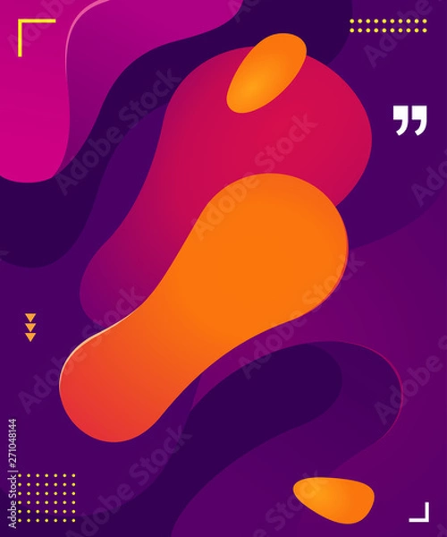 Fototapeta colorful fluid background vector graphic element