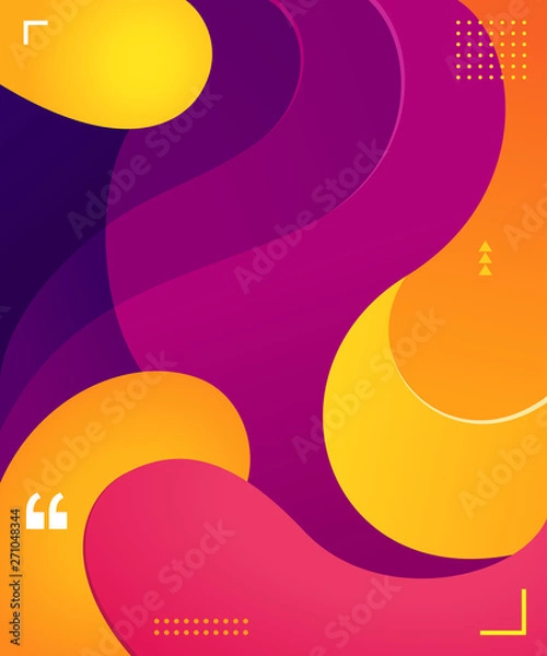 Fototapeta colorful fluid background vector graphic element