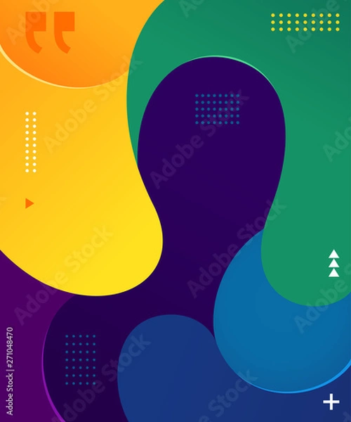 Fototapeta colorful fluid background vector graphic element