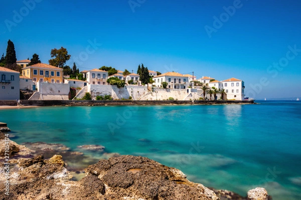 Fototapeta Small island of Spetses on Saronic gulf near Athens