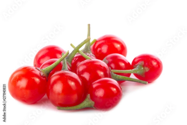 Obraz heap of red solanum isolated on white