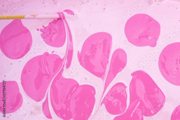 Fototapeta Abstract pink mixed tones paint