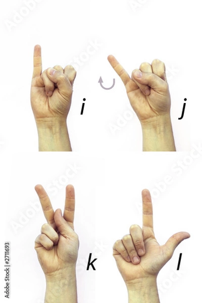 Obraz deaf alphabet