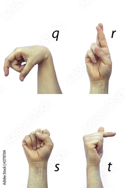 Obraz deaf alphabet