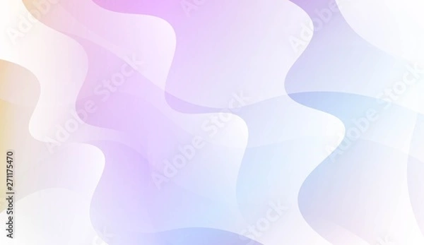 Fototapeta Geometric Wave Shape with Colorful Gradient Color Background Wallpaper. For Your Design Ad, Banner, Cover Page. Vector Illustration.