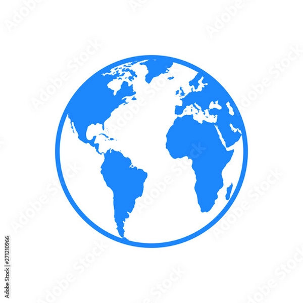 Obraz World map vector. World icon vector