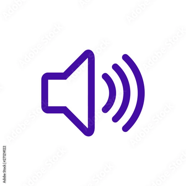 Fototapeta Speaker icon vector. Volume icon. Loudspeaker icon vector