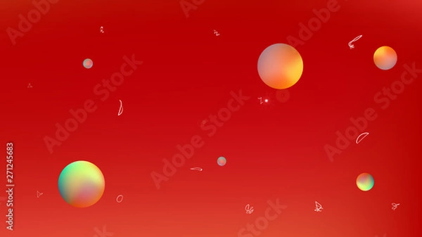 Fototapeta Funny abstract space fantasy  pristine. 