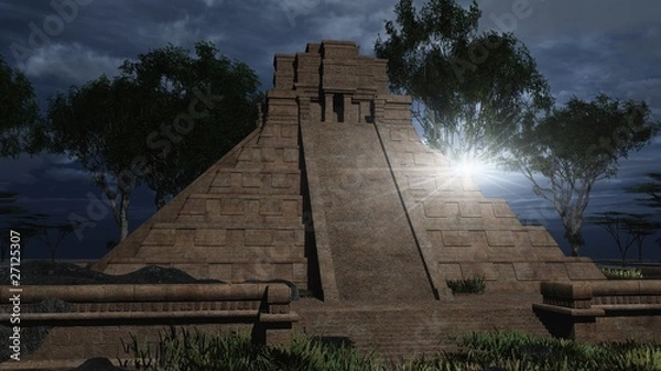 Obraz Der Tempel im Gegenlicht