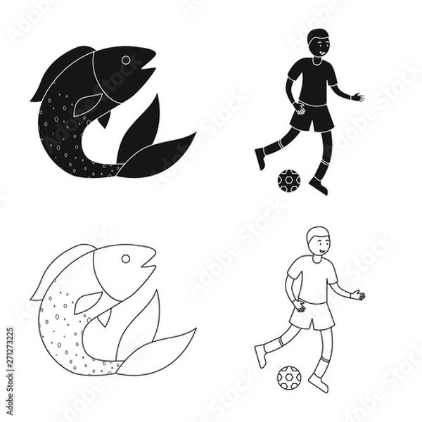 Fototapeta Vector design of  and historic icon. Set of  and country stock vector illustration.