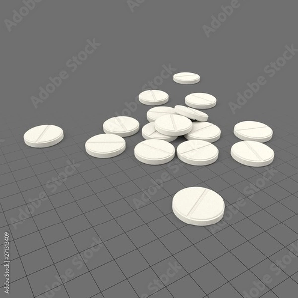 Obraz Duże okrągłe tabletki