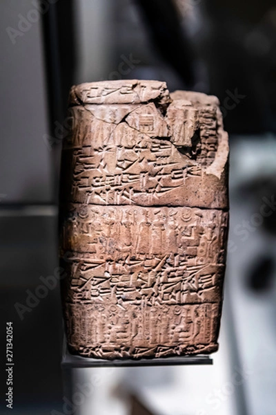 Fototapeta Kanesh Hittite Cuneiform with cylinder seals