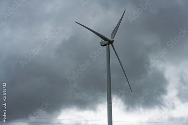 Fototapeta Wind energy turbines in Ireland
