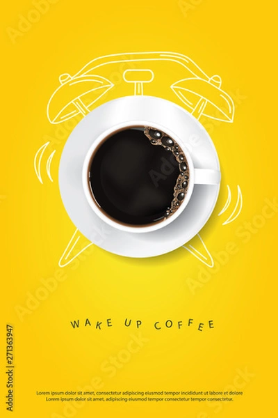 Obraz Coffee Poster Advertisement Flayers Vector Illustration
