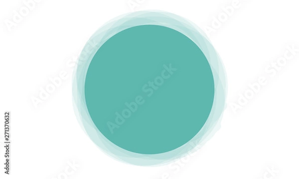 Obraz Teal circle
