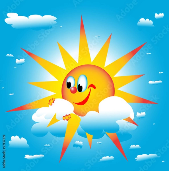 Obraz солнце катается