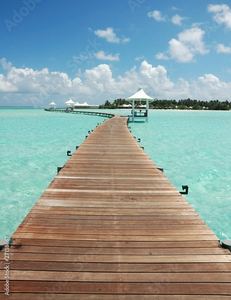 Obraz Walkway to tropical island