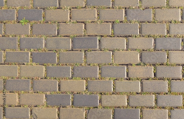 Obraz Old cobblestone road of big stones.
