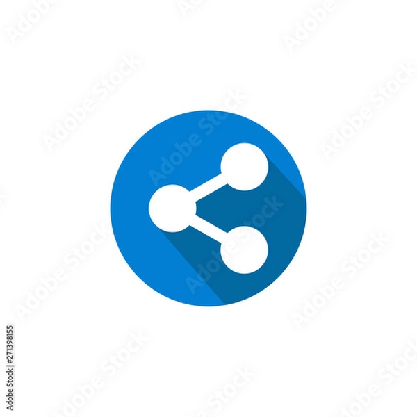 Obraz Share icon vector. sharing symbol for web site Computer and mobile vector.