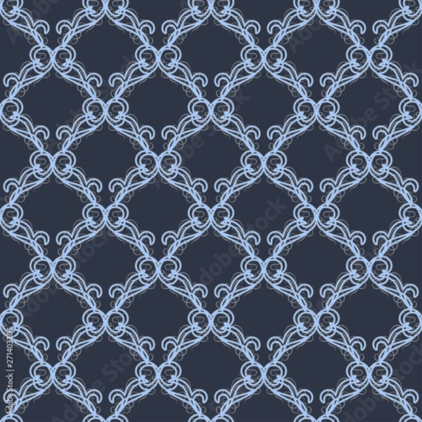 Obraz beautiful greeting card with delicate pattern. vector