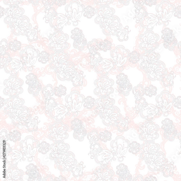 Fototapeta beautiful greeting card with delicate pattern. vector