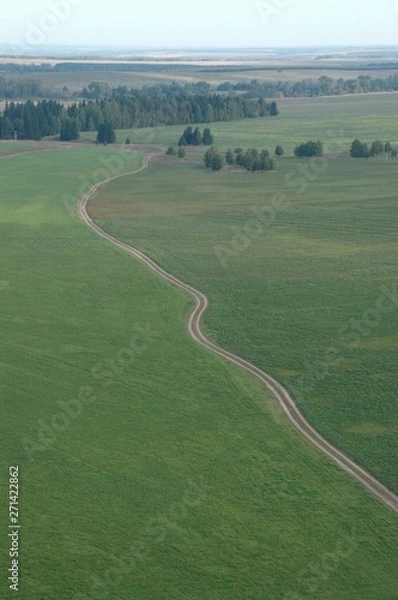 Fototapeta road in mountains